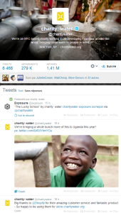 charitywater  sur Twitter
